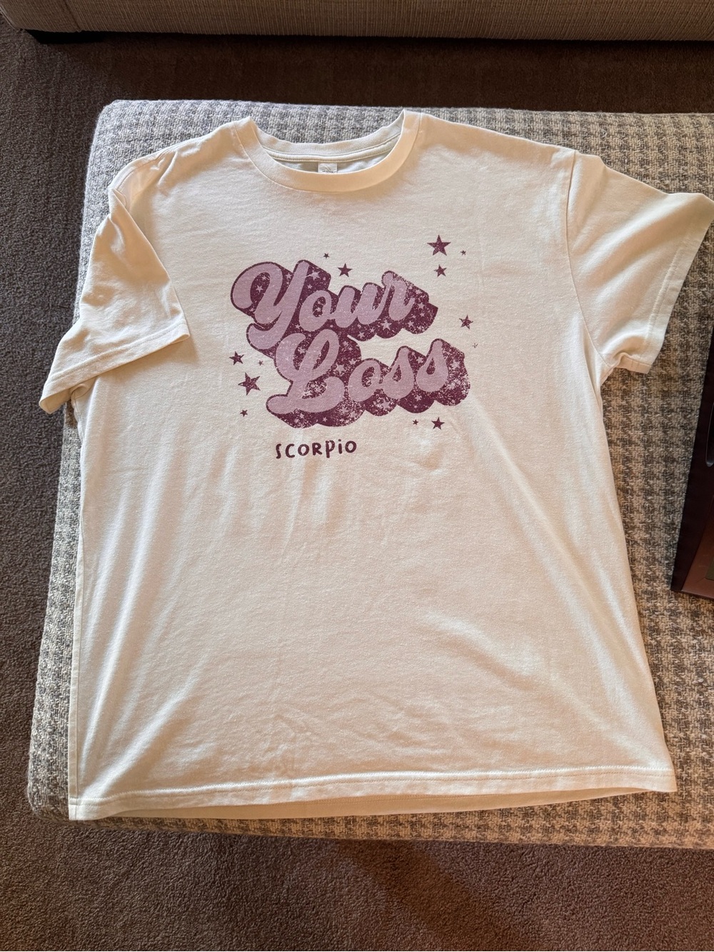 Scorpio ‘Your Loss’ Crewneck Graphic T-Shirt (NWOT)